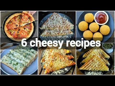 6 easy cheesy snack recipes collection | simple recipes with cheese | mozzarella cheese indian