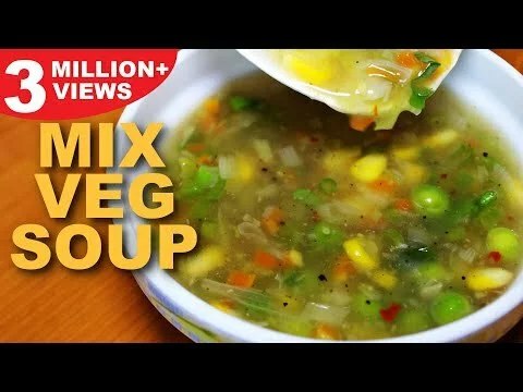 Mixed Vegetable Soup Recipe | Healthy Vegetarian Soup | Mix Veg Soup | Kanak's Kitchen