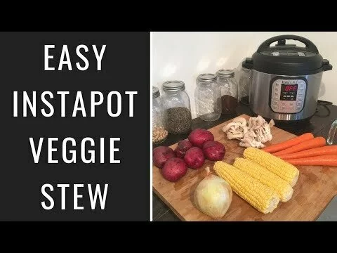 Easy Instantpot Veggie Stew (Vegan, Oil Free)
