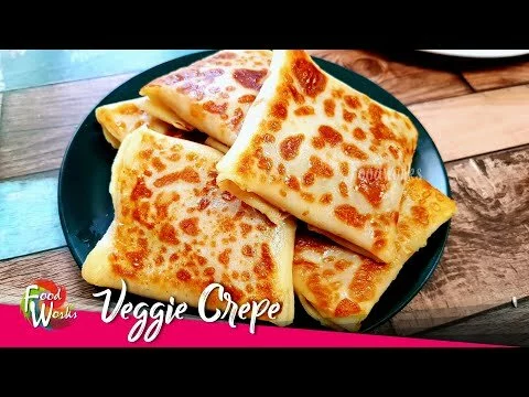 Veggie Crepe | Easy and Tasty Snack Recipe | Spicy Vegetable Crepe For Breakfast | Foodworks