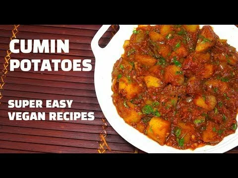 Cumin Potatoes – Potato Stew – Vegan Recipes – Potato Tomato Stew – Vegetarian diet